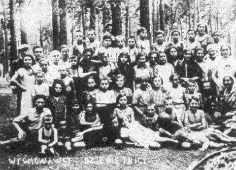 A group of teachers and counselors of the 'Toz' camp in the Wolborski Forest - 1935
