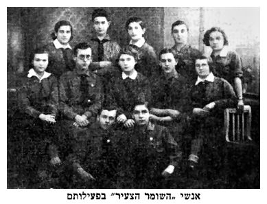 Hashomer Hatzair members during activities - dab345.jpg [28 KB]