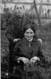Ganendel Shapira and her grandson, Menachem Ellenberg