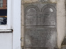 Plaques from Chatham Memorial Synagogue, Kent