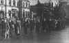 Association of Jewish Ex-servicemen Nov   c1946-47 (AJEX): contingent marching past  Waterworks Company building, Town  Hall Square