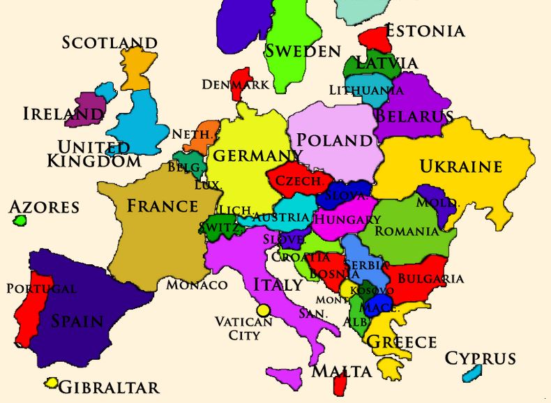 Map of Europe