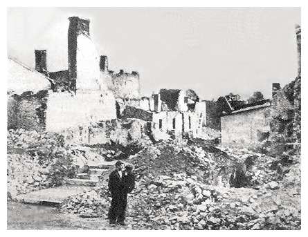 Sulejow after the September 1939 bombardment