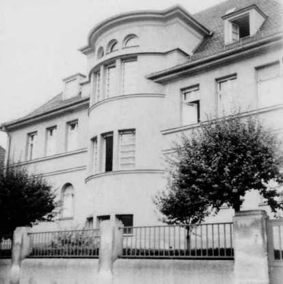 The Strauss' villa at Hertastrasse 8 in Nuremberg