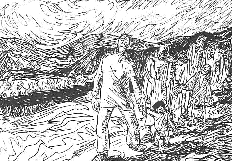 "Deportation" drawn by Avigdor Deportation In The Holocaust. "Deportation" drawn by Avigdor