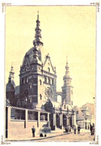 Postcard showing the Great Synagogue