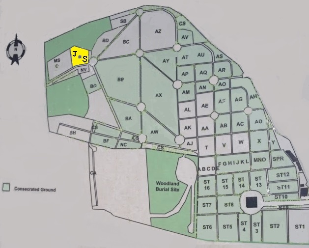 Exwick Cemetery plan