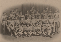 Jewish Rhodesia Reserve Volunteers. Winners of Capt. P.B.S. Wrey's Inter Section Competition, May, 1916
