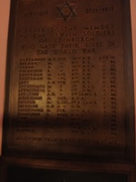 Edinburgh Synagogue plaque