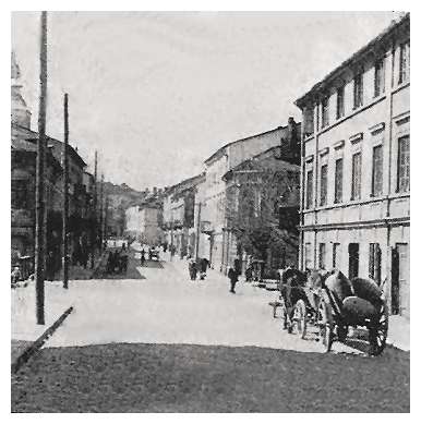 The Staro-Warszawska Street (Yidn Gass) in perspective