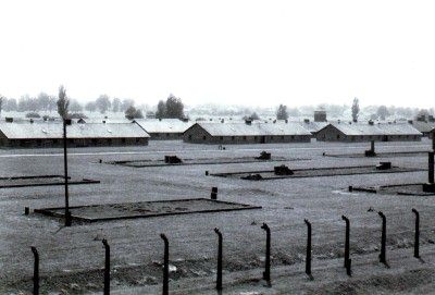 Overview From Auschwitz-Birkenau guard gate
