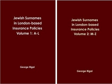 Jewish Surnames in Insurance Policies George Rigal