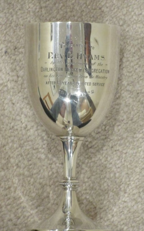 Darlington Synagogue kiddush cup