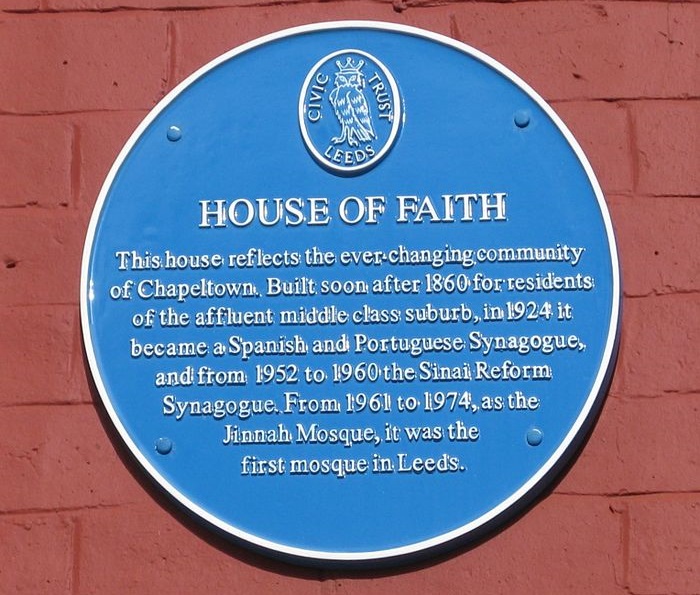  House of Faith plaque - Leopols Street, Leeds