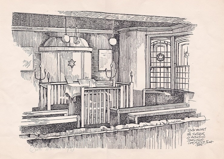 Llandudno Synagogue (interior) by Olwen Hughes