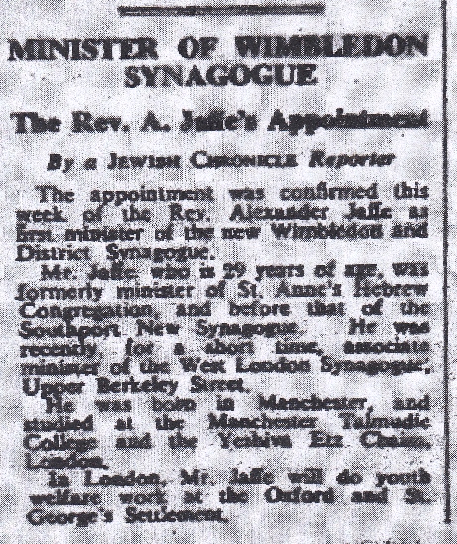 JC press report September 1952