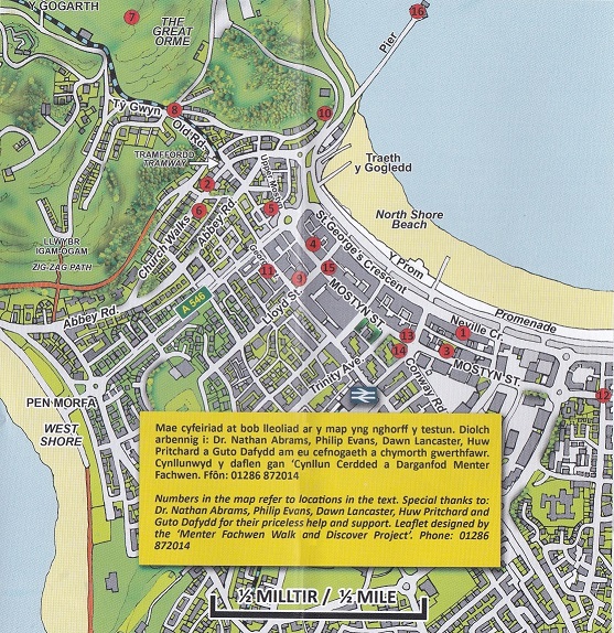 Llandudno Jewish History Map