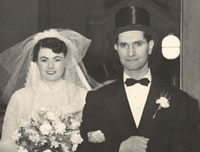 Raymond Taub and Iris wedding 1950