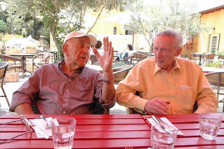 Moshe and Moniek chatting in Israel