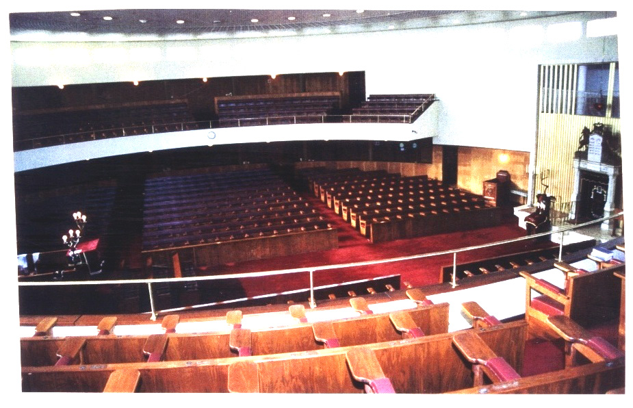 Interior view of the Schoonder Street Shul, Cape Town