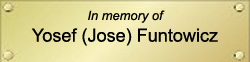 In memory of Yosef (Jose) Funtowicz