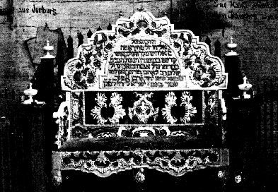 Elyahu's Chair in the Old Synagogue of Yurburg