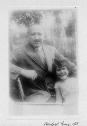 Bernhard Kolb and his daughter Erna in 1927/28