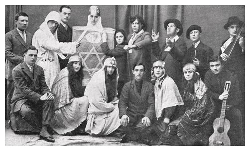 The community troupe in its performance during Purim