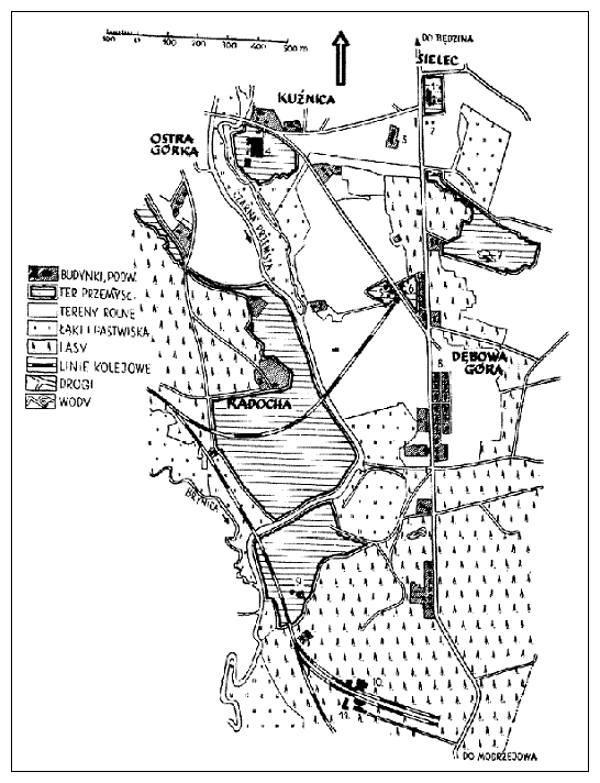 Sos016.gif [40 KB] - Map of Sosnowiec and its suburbs