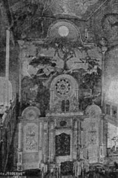 The Eastern Wall in Bedzin's synagogue [Pinkas Zaglembie, page 494]